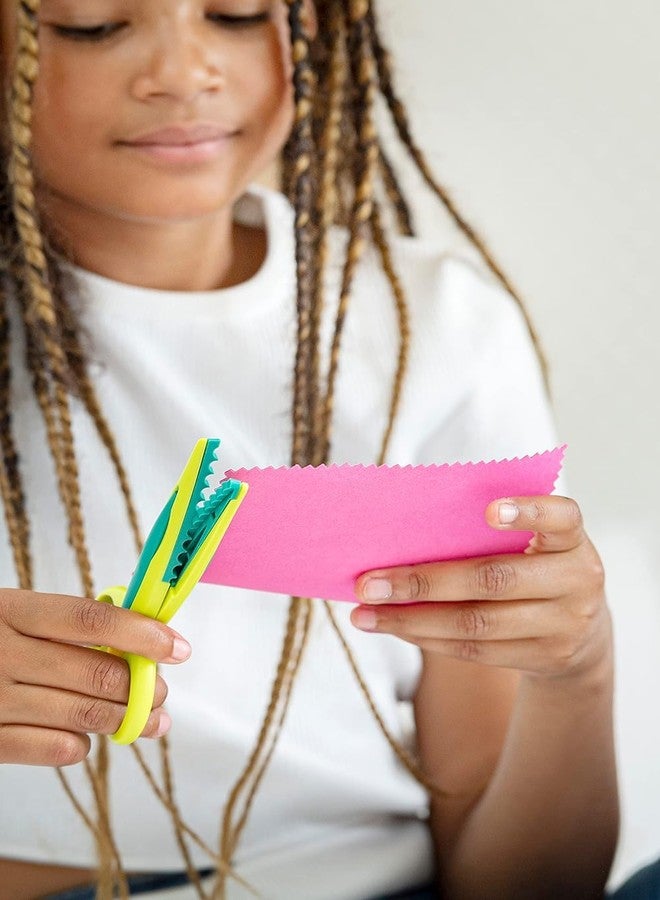 Brille Bee Art And Craft Zig Zag Paper Shaper Scissors for kids paper cutting in unique design to Learn & Fun crafting (6) - Image 2